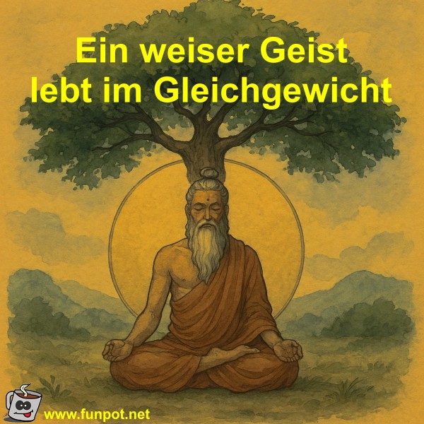 Ein weiser Geist lebt im Gleichgewicht Ein weiser Geist lebt im Gleichgewicht