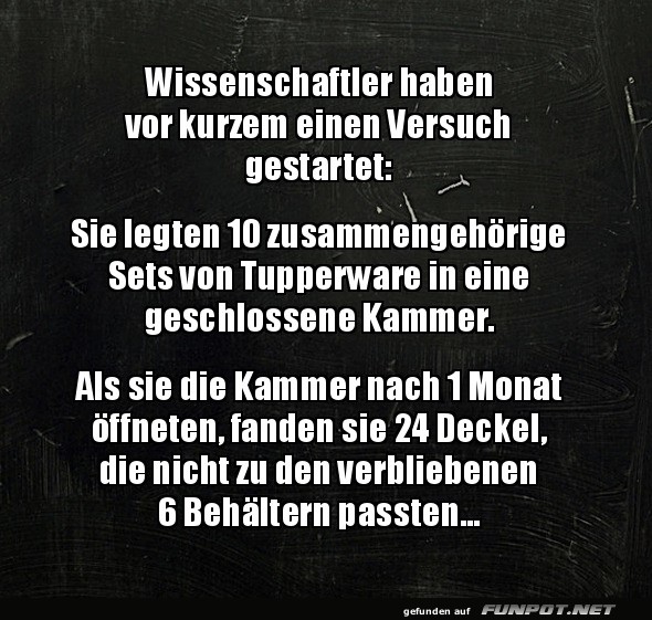 Das Tupperware-Mysterium