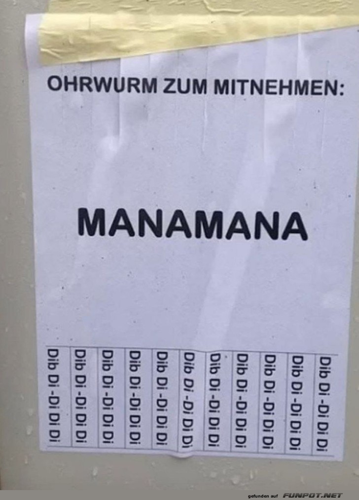 Ohrwurm zur Mitnahme!