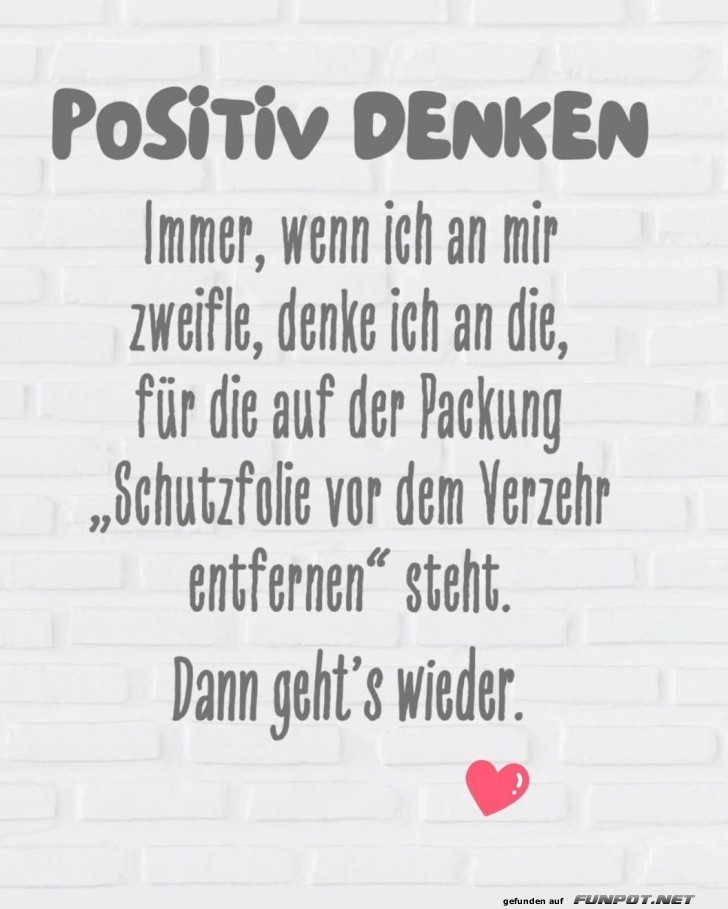 Optimismus für Anfänger: Folienspaß!