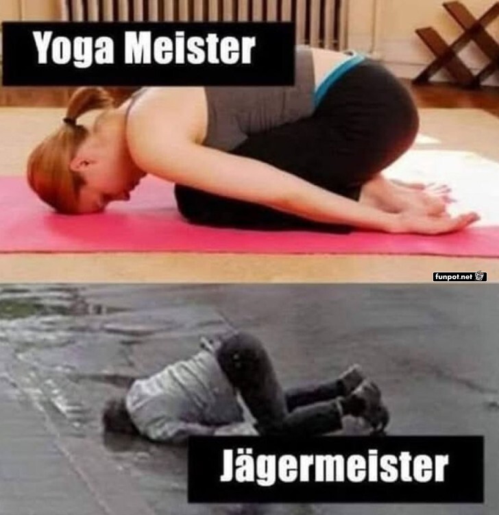 Wenn Yoga auf J�ger trifft!
