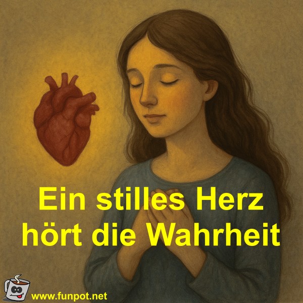 Ein stilles Herz hört die Wahrheit Ein stilles Herz hört die Wahrheit
