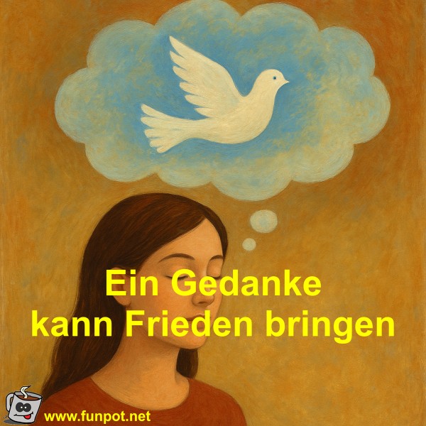 Ein Gedanke kann Frieden bringen Ein Gedanke kann Frieden bringen