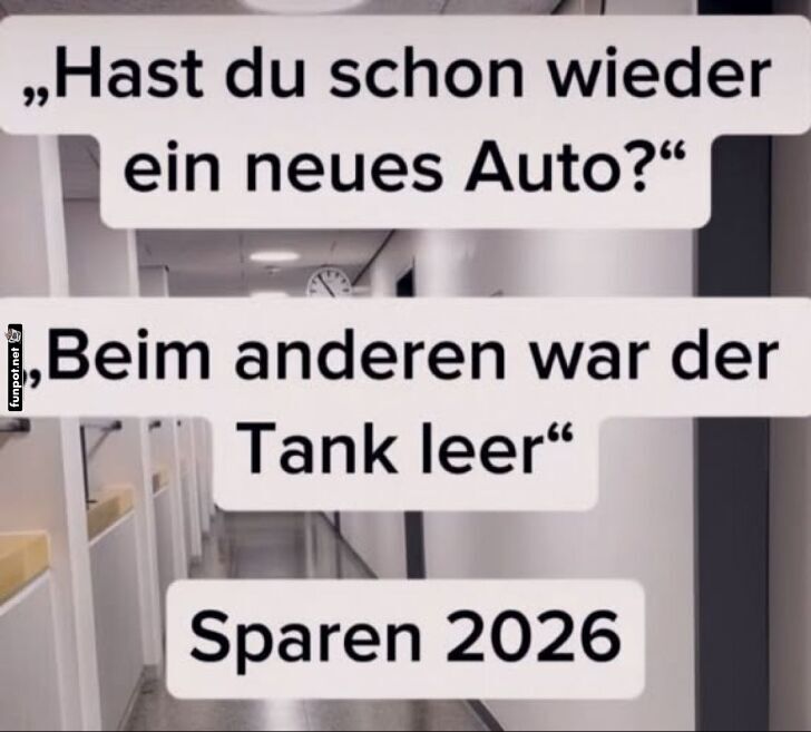 Neues Auto wegen leerem Tank!