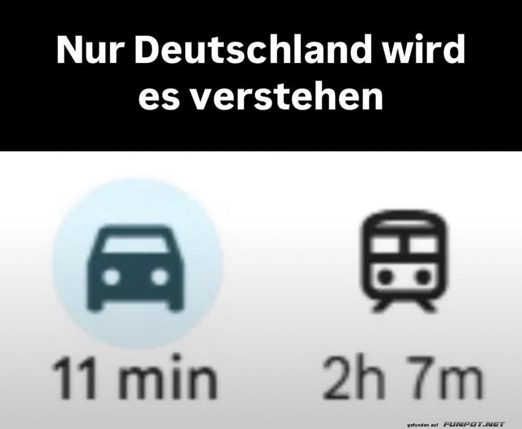 Auto oder Bahn? Ein deutsches Dilemma!