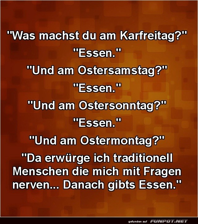 Nicht nur an Feiertagen hungrig!