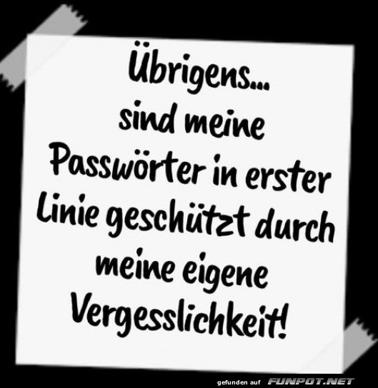 Passwort vergessen? Kein Problem!