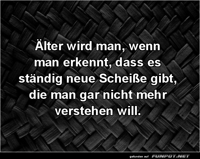 �lter werden: Das t�gliche Stirnrunzeln