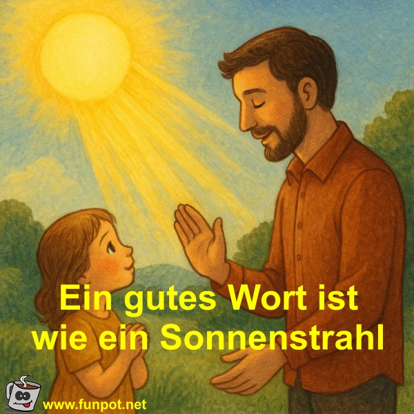 Ein gutes Wort ist wie ein Sonnenstrahl