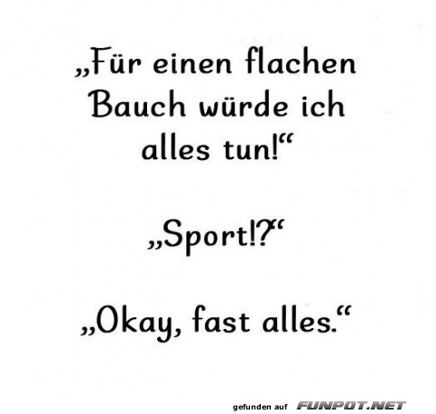 Die Fitness-Ausnahme