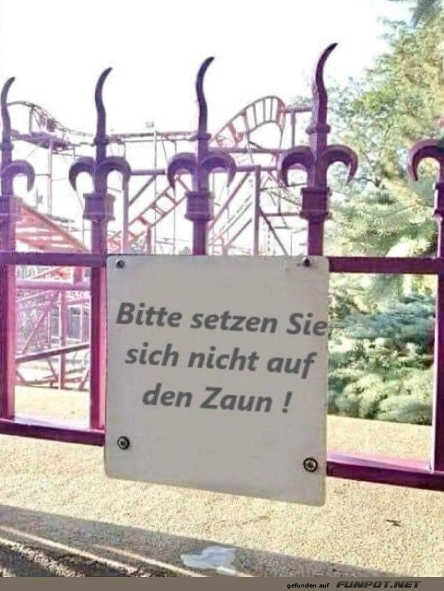 Zaun-Sitzen: Riskantes Abenteuer oder Kunst?