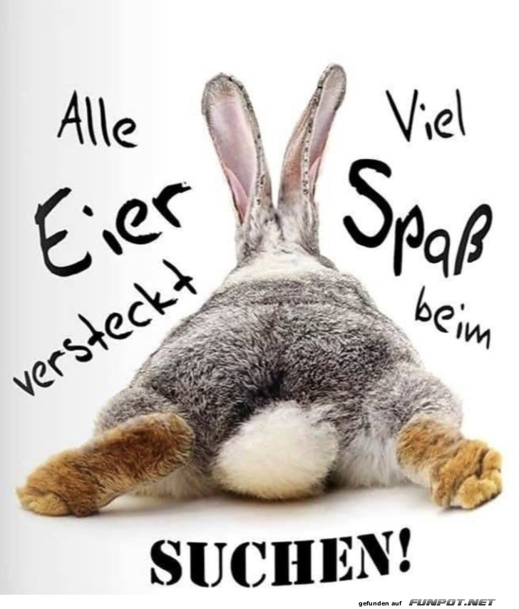 Frohe Ostern: Hasens Hintern im Einsatz!