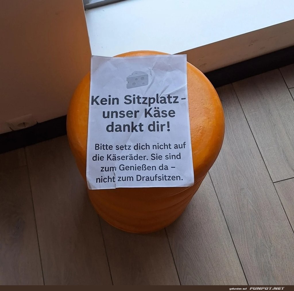 Sitzt du noch oder genie�t du schon?