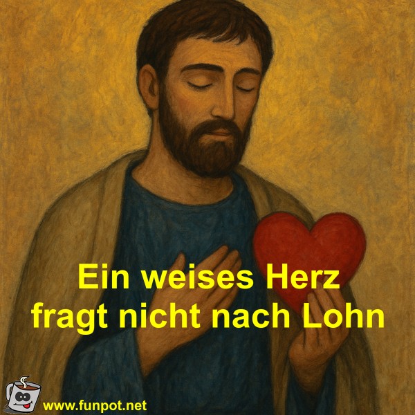 Ein weises Herz fragt nicht nach Lohn Ein weises Herz fragt nicht nach Lohn