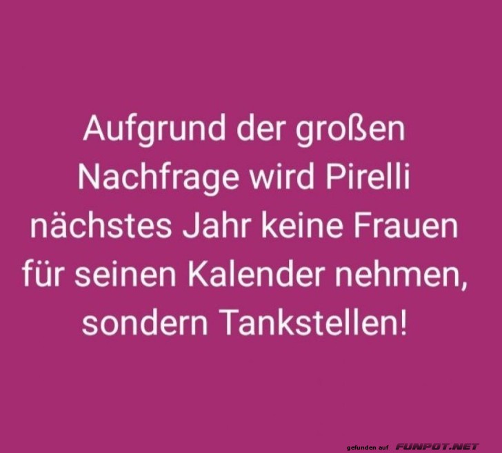 Kalender-Sensation: Tankstellen statt Models!