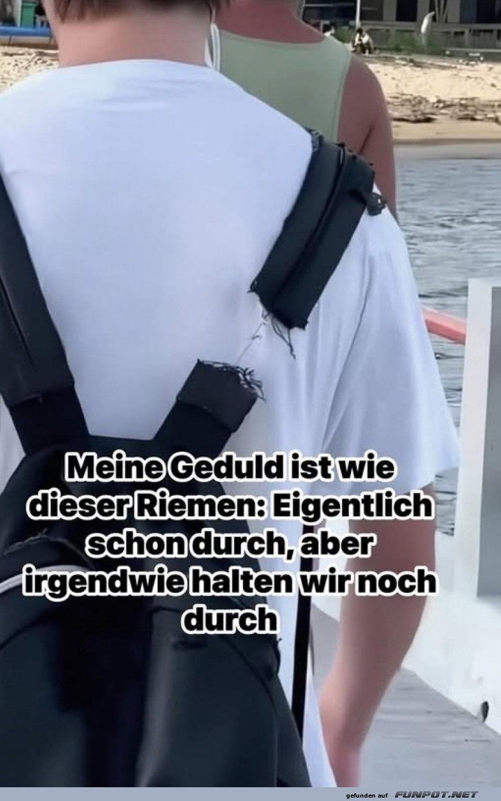 Geduld des Riemens: Halt und Hoffnung