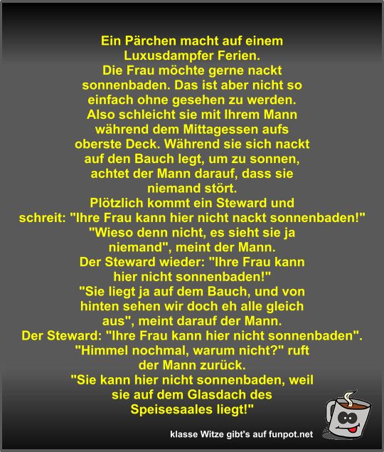 Ein P�rchen macht auf einem Luxusdampfer Ferien