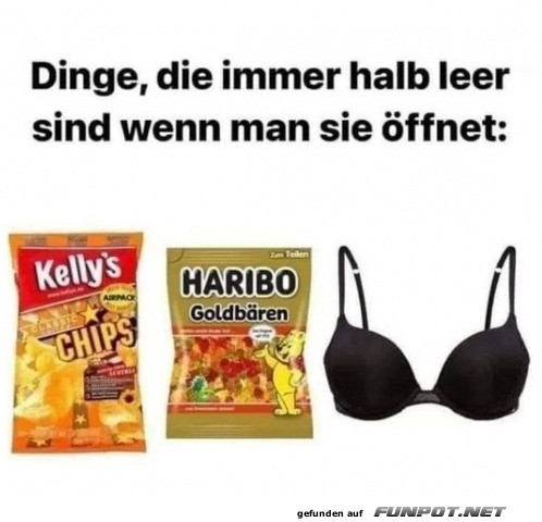 Die ewige Halb-Leer-Frage