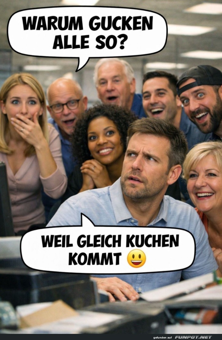 Wenn Kuchen die Aufmerksamkeit stiehlt