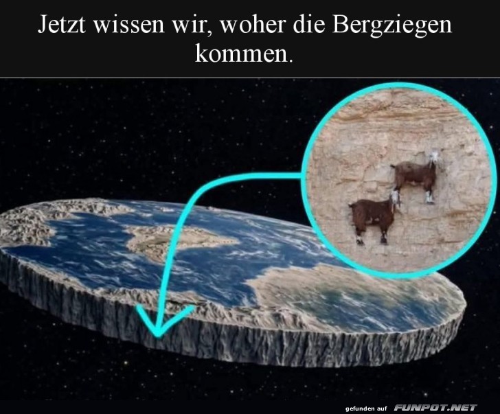 Flache Erde erkl�rt Ziegengeheimnis!