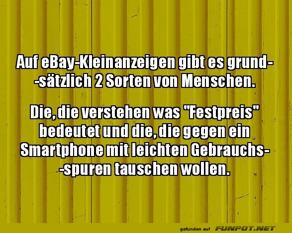 Der ewige Kampf: Festpreis vs. Tauschwahn