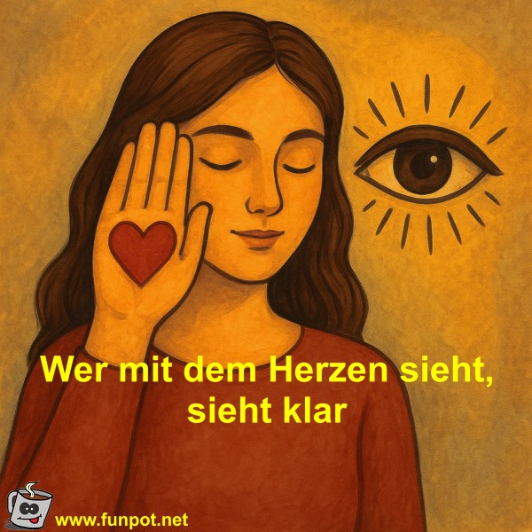Wer mit dem Herzen sieht, sieht klar Wer mit dem Herzen sieht, sieht klar