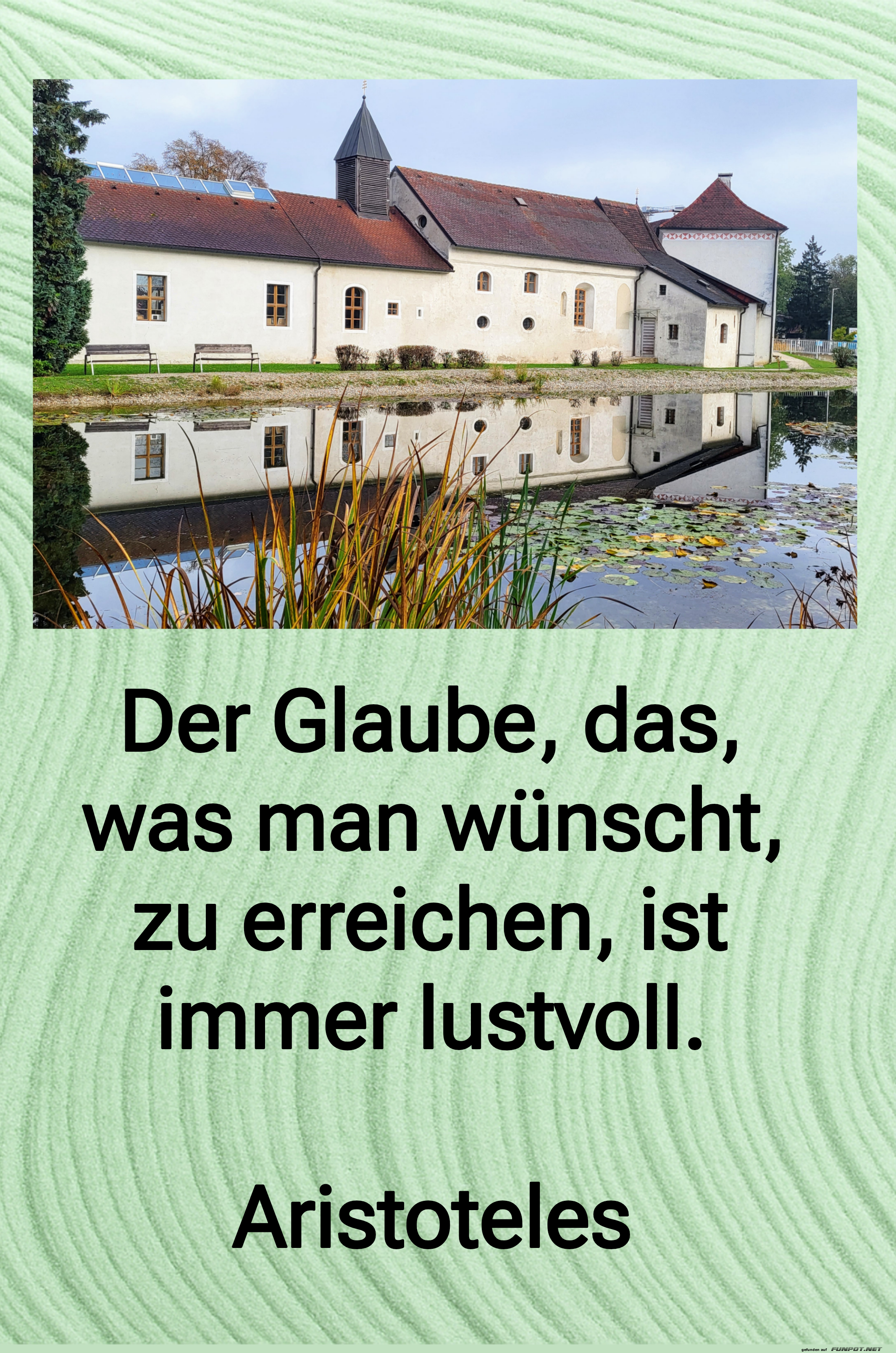 der glaube, das was man