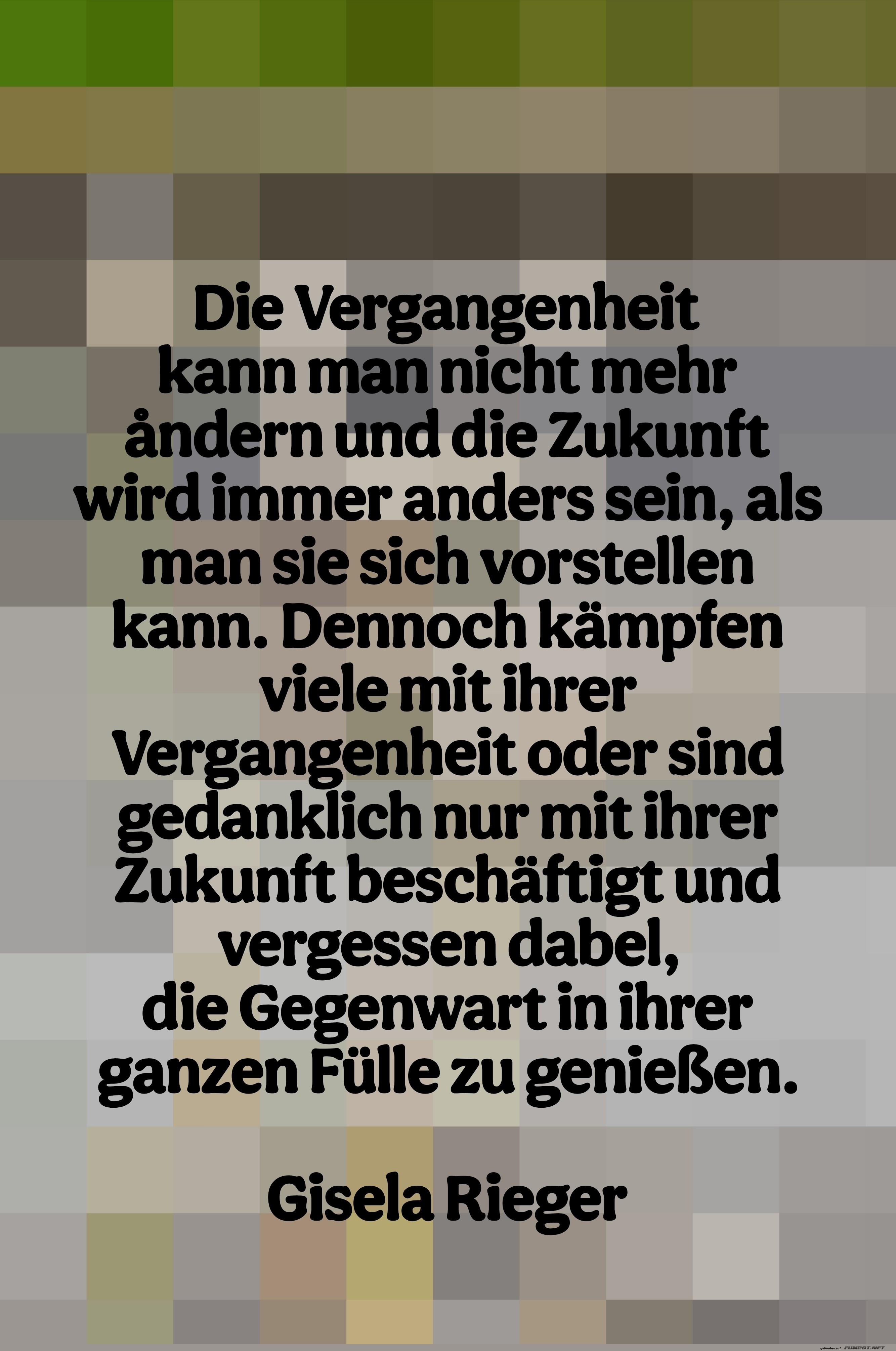 die vergangenheit kann man nicht mehr