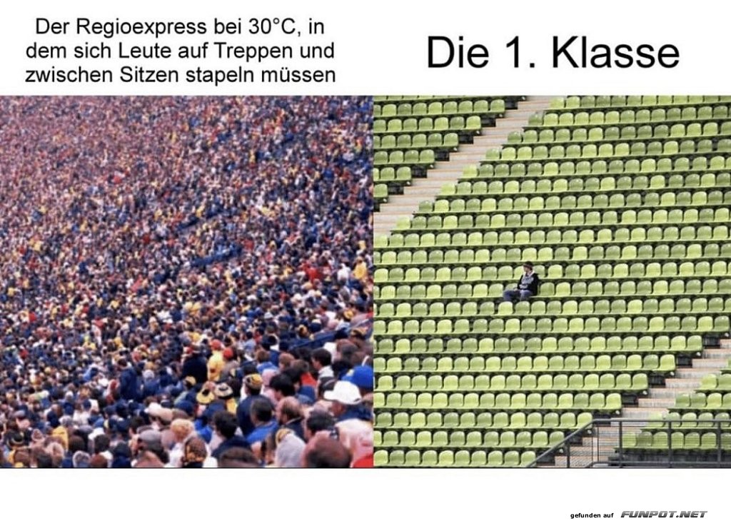 Sommerhitze im Zug vs. Erste-Klasse-Luxus