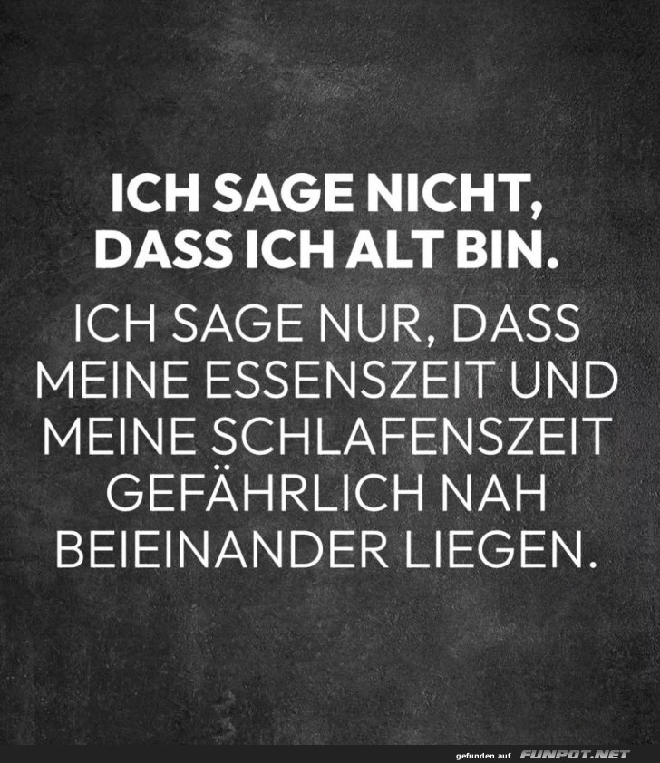 Wann Essen und Schlaf eins werden