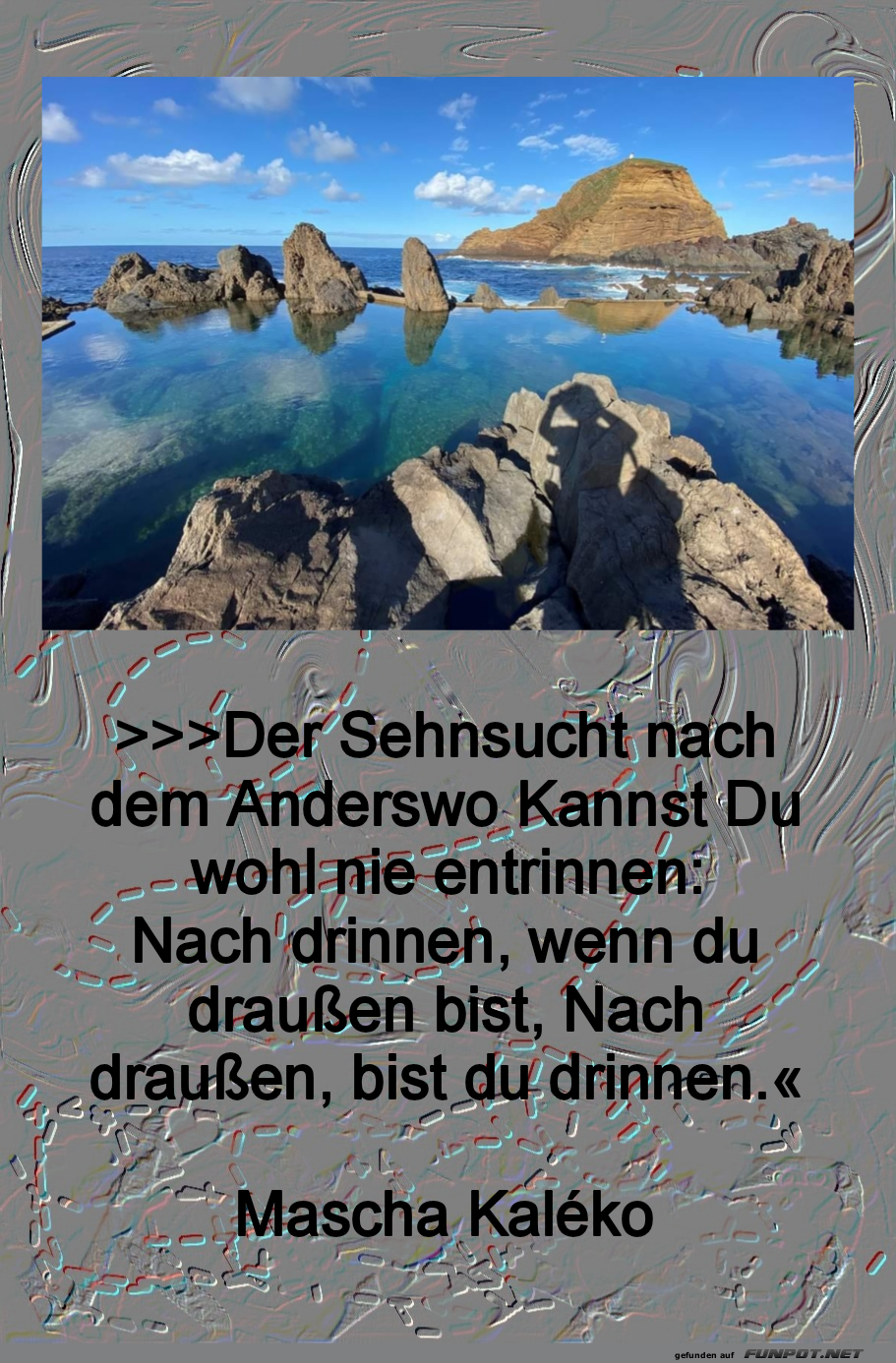 Spiegel der Sehnsucht am Strand