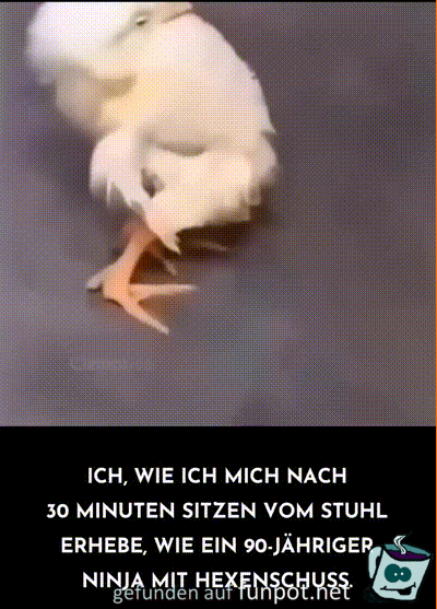 Aufstehen ist schwierig