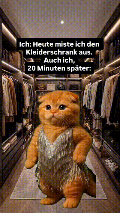 Wenn du den Kleiderschrank ausmistest