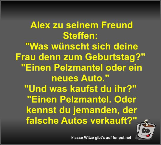 Alex zu seinem Freund Steffen