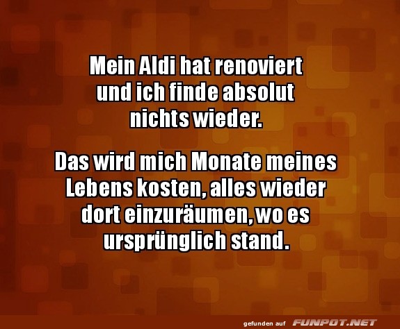 Aldi-Renovierung: Orientierung im Chaos verloren