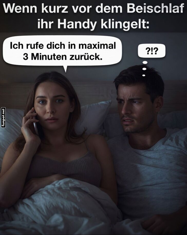 Handyakrobatik vor dem Einschlafen