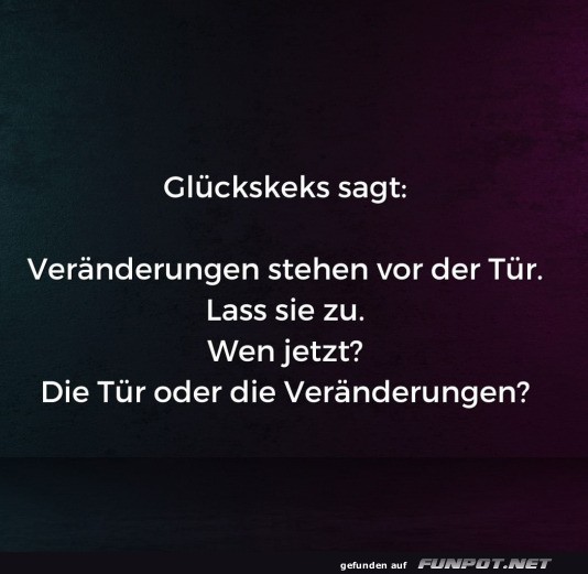 Ver�nderungen: T�r oder Tor zum Chaos?