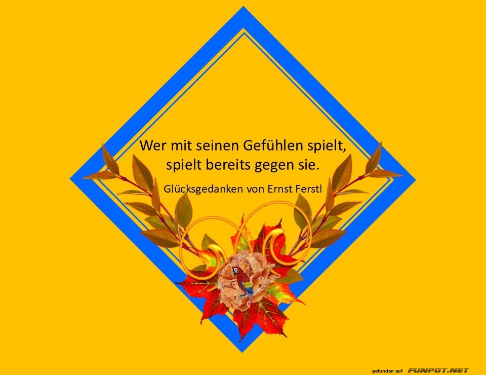 Wer mit seinen Gef�hlen