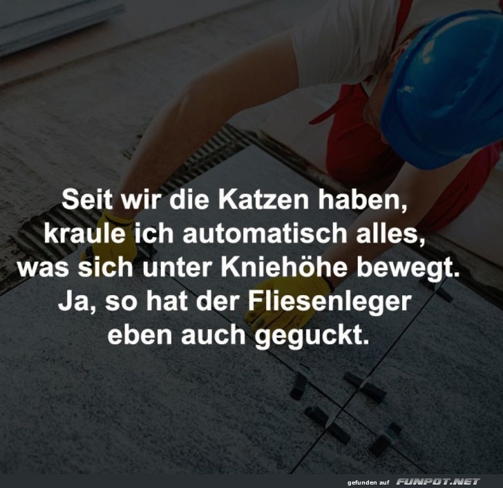 Kniefall f�r den Fliesenleger
