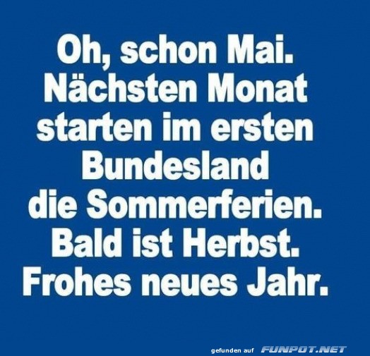 Zeitreise im Kalender: Von Mai zu Neujahr!