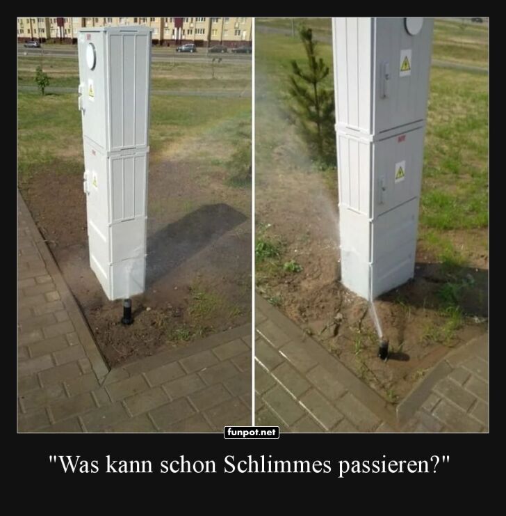 S�ule im Boden: Herausforderung angenommen!