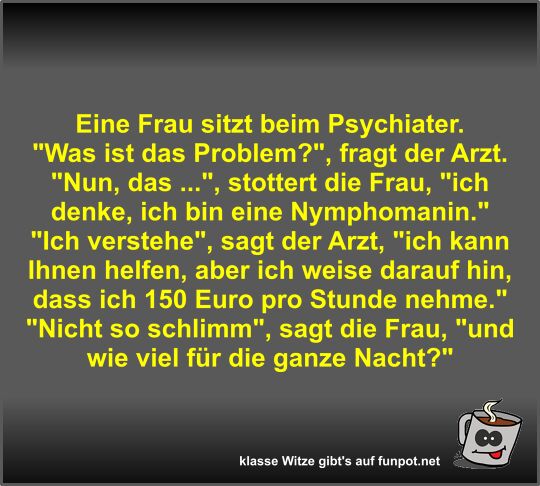Eine Frau sitzt beim Psychiater