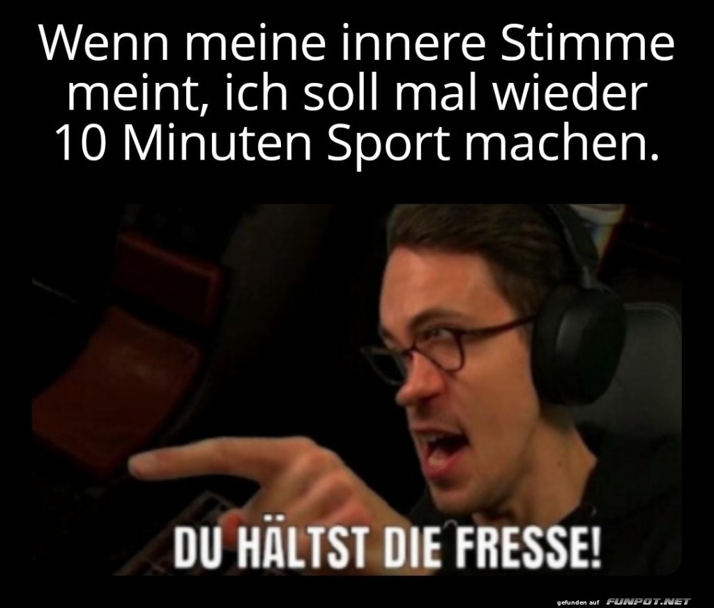 Wenn der innere Schweinehund zuschl�gt!