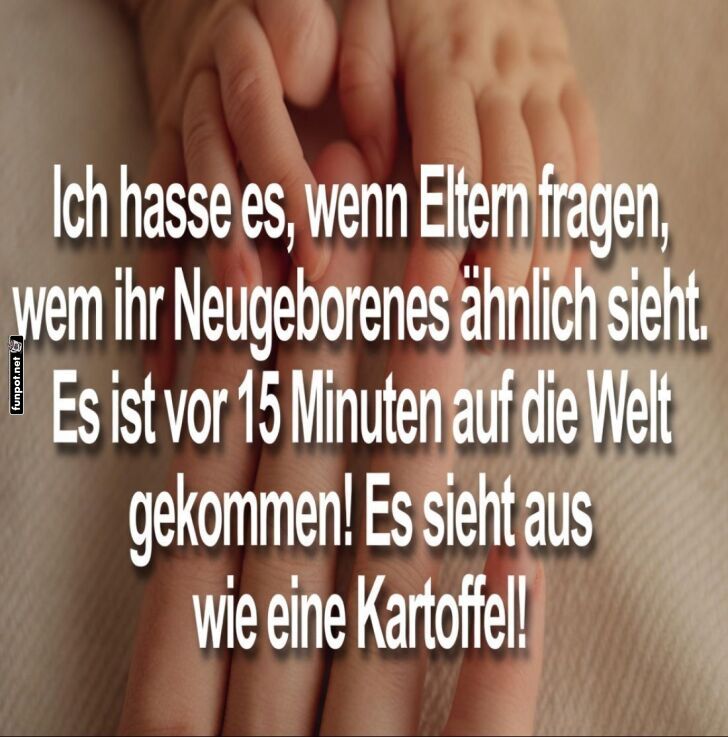 Frisch geborene Kartoffel oder Baby?