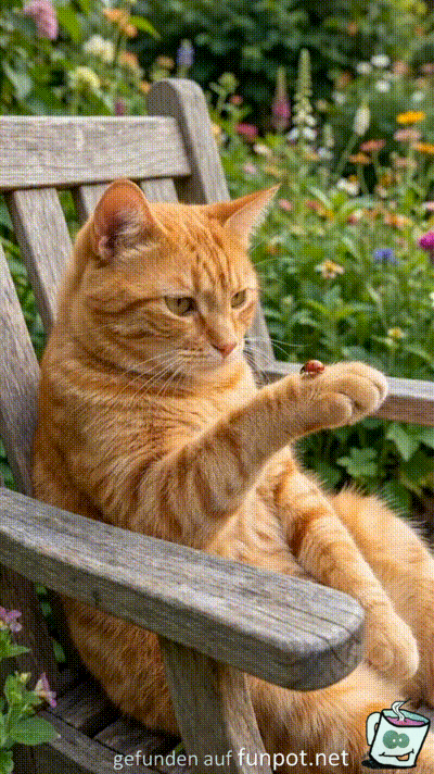 Gechillte Katze