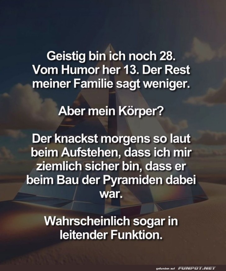 Der Knack des Alters