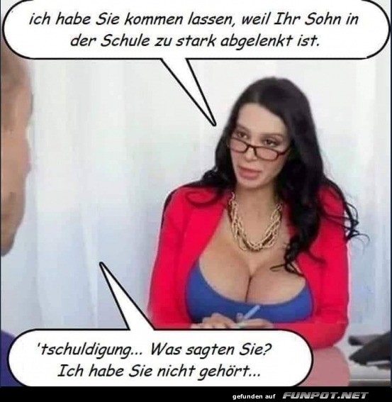 Schulkonferenz mit Ablenkungsfaktor!