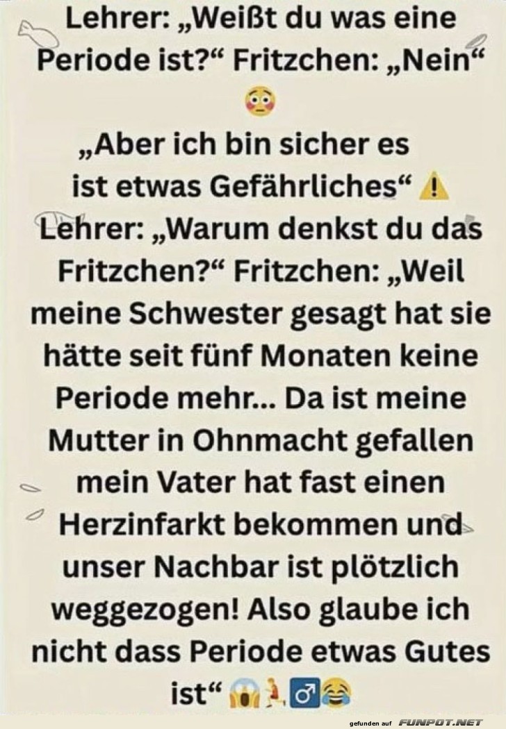 Wenn Fritzens Mathewissen Katastrophen auslöst