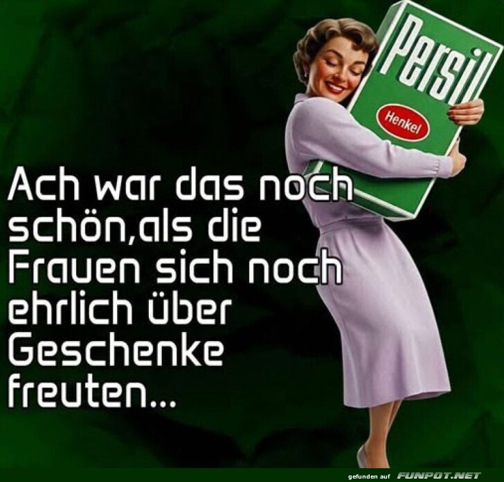 Geschenkfreude der guten alten Zeit