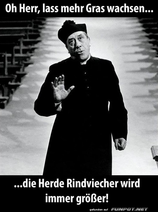 Beten für saftige Wiesen